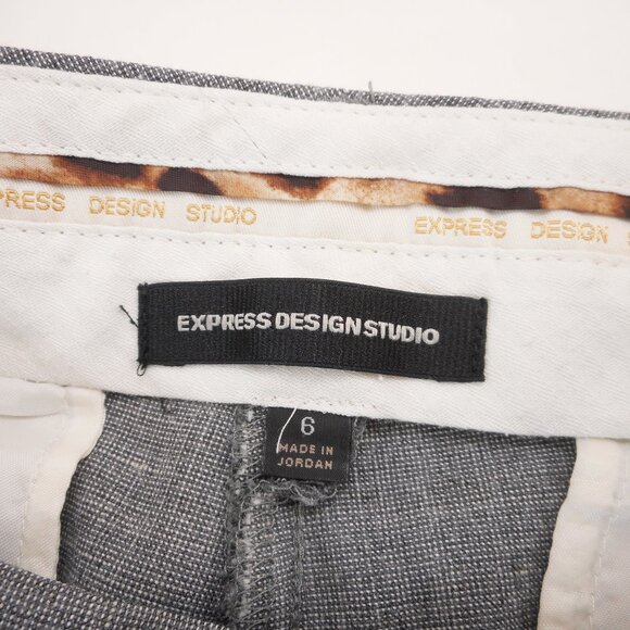Express Design Studio Women’s Sz 6 Dress Pants Gray Office Careerwear - Picture 6 of 11